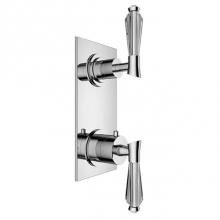 Santec 7197DC10-TM - TRIM (Non-Shared Function) - 1/2'' Thermostatic Trim with Volume Control and 2-Way Diver