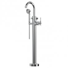 Santec 9594KL10-TM - TRIM - Floor Mount Tub Filler with Hand Shower