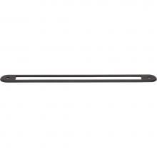 Top Knobs TK3356BLK - Brockwell Backplate 8 13/16 Inch (c-c) Flat Black