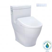 Toto MW6264736CEFGA#01 - TOTO WASHLET plus Aimes One-Piece Elongated 1.28 GPF Toilet with Auto Flush S7A Contemporary Bidet