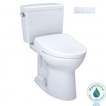 Toto MW7764726CEGA#01 - TOTO Drake WASHLET plus Two-Piece Elongated 1.28 GPF TORNADO FLUSH Toilet and S7 Contemporary Bide