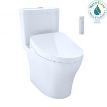 Toto MW4463046CEMGN#01 - WASHLET+®  Aquia IV Two-Piece Elongated Dual Flush 1.28 and 0.9 GPF Toilet and Contemporary W