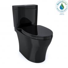 Toto MS446124CEM#51 - TOTO Aquia IV WASHLET+ Two-Piece Elongated Dual Flush 1.28 and 0.8 GPF Toilet, Ebony