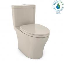 Toto MS446124CEMG#03 - TOTO Aquia IV WASHLET+ Two-Piece Elongated Dual Flush 1.28 and 0.8 GPF Toilet with CEFIONTECT, Bon