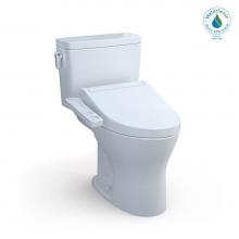 Toto MW7463074CUMFG.10#01 - Drake® 1G® WASHLET®+ Two-Piece Elongated Dual Flush 1.0 and 0.8 GPF Unv. Height wit