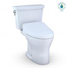 Toto MW7483056CEMFGA.10#01 - Drake® Trad. WASHLET®+ Two Pc. Elong. Dual Flush 1.28-0.8 GPF Unv. Height w/10'&apo