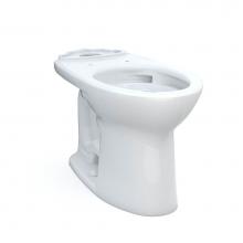 Toto C776CEFG.10#01 - Toto® Drake® Elongated Universal Height Tornado Flush® Toilet Bowl With 10 Inch Rou