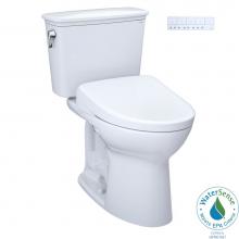 Toto MW7864736CEG#01 - TOTO Drake Transitional WASHLET plus Two-Piece Elongated 1.28 GPF TORNADO FLUSH Toilet with S7A Co