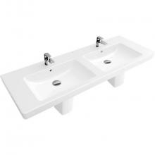 Villeroy and Boch 7175U4R1 - Subway Vanity double washbasin 51 1/8'' x 18 1/2'' (1300 x 470 mm)