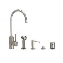 Waterstone 3900-4-PG - Waterstone Parche Prep Faucet - 4pc. Suite