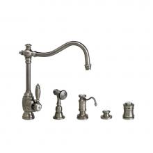 Waterstone 4200-4-SG - Waterstone Annapolis Kitchen Faucet - 4pc. Suite