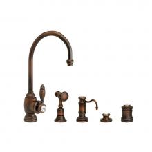 Waterstone 4900-4-WB - Hampton Prep Faucet - 4Pc. Suite