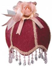 Royal Designs, Inc. NL-108 - Burgundy Velvet Designer Beaded Night Light