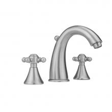 Jaclo 5460-T677-836-PCH - Cranford Faucet with Ball Cross Handles and Fully Polished and Plated Pop-Up Drain