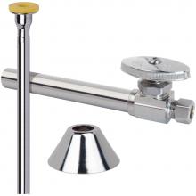 Brasscraft CS403DLX C - Toilet Mt W/ 5'' Swt Ext. - Strght/Riser - 1/2'' Nom Sweat X 3/8'' O