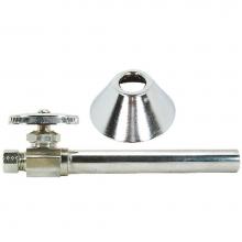 Brasscraft CS41BX C - Mt Stop - Straight - 1/2'' Nom Sweat X 3/8'' Od Comp W/ Bell Escutcheon