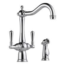 Brizo 62136LF-PC - Tresa: Two Handle Kitchen Faucet with Spray