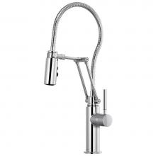 Brizo 63121LF-PC - Solna® Articulating Faucet With Finished Hose