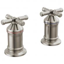 Delta Faucet H599SS-PR - Broderick™ 2 Handle Roman Tub handle Kit-Cross