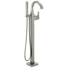 Delta Faucet T4746-SSFL - Trillian™ Single Handle Floor Mount Tub Filler Trim with Hand Shower