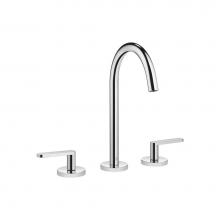 Dornbracht 20713661-000010 - Meta Three-Hole Lavatory Mixer With Drain In Polished Chrome