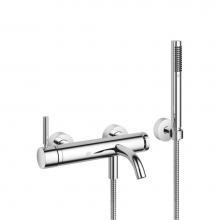 Dornbracht 33233660-00 - Meta Single-Lever Tub Mixer For Wall-Mounted Installation With Hand Shower Set In Polished Chrome