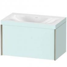 Duravit XV4610NB109C - Duravit XViu One Drawer C-Bonded Wall-Mount Vanity Kit Light Blue