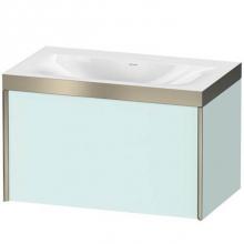 Duravit XV4610NB109P - Duravit XViu One Drawer C-Bonded Wall-Mount Vanity Kit Light Blue