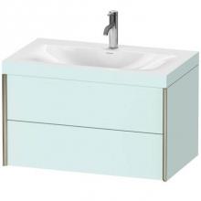 Duravit XV4615OB109C - Duravit XViu Two Drawer C-Bonded Wall-Mount Vanity Kit Light Blue