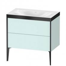 Duravit XV4710NB209P - Duravit XViu Two Drawer C-Bonded Floorstanding Vanity Kit Light Blue