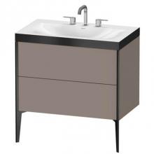 Duravit XV4710TB243P - Duravit XViu C-Bonded Floorstanding Vanity  Basalt Matte