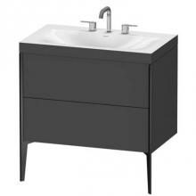 Duravit XV4710TB249C - Duravit XViu C-Bonded Floorstanding Vanity  Graphite Matte