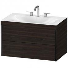 Duravit XV4615TB253C - Duravit XViu C-Bonded Wall-Mounted Vanity  Chestnut Dark