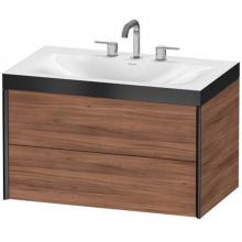 Duravit XV4615TB279P - Duravit XViu C-Bonded Wall-Mounted Vanity  Natural Walnut