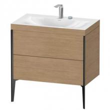 Duravit XV4710EB251C - Duravit XViu Two Drawer C-Bonded Floorstanding Vanity Kit Pine Terra