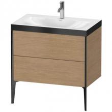 Duravit XV4710OB252C - Duravit XViu Two Drawer C-Bonded Floorstanding Vanity Kit European Oak