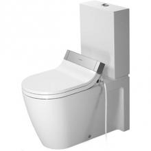 Duravit 2129090092 - Toilet close-coupled 28 3/8'' Starck 2 - white, vario outl., washd.,