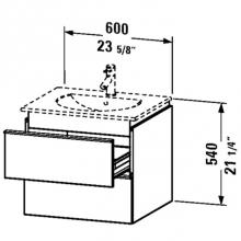 Duravit DN647007914 - DN Vanity unit 520x600 Natural