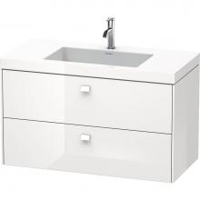 Duravit BR4607T1018 - Duravit Brioso C-Bonded Wall-Mounted Vanity  White Matte