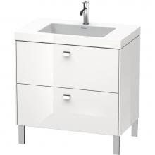 Duravit BR4701T1049 - Duravit Brioso C-Bonded Floorstanding Vanity  Graphite Matte