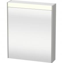 Duravit BR7101L0707 - Duravit Brioso Mirror Cabinet with Lighting Concrete Gray