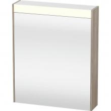 Duravit BR7101R3131 - Duravit Brioso Mirror Cabinet with lighting  Pine Silver