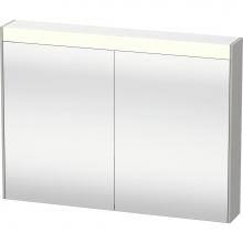 Duravit BR7102007076000 - Brioso Mirror Cabinet with Lighting Concrete Gray