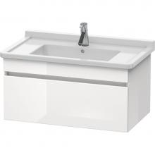 Duravit DS638807543 - Duravit DuraStyle One Drawer Wall-Mount Vanity Unit Linen|Basalt