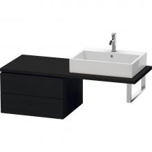 Duravit LC583801616 - L-Cube Two Drawer Low Cabinet For Console Oak Black