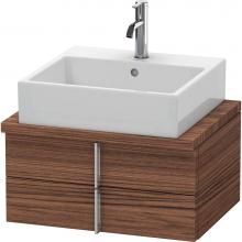 Duravit VE560502121 - Duravit Vero Two Drawer Vanity Unit For Console Walnut Dark