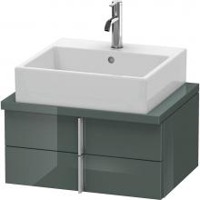 Duravit VE560503838 - Duravit Vero Two Drawer Vanity Unit For Console Dolomite Gray