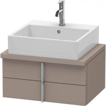 Duravit VE560504343 - Duravit Vero Two Drawer Vanity Unit For Console Basalt