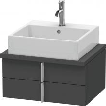 Duravit VE560504949 - Duravit Vero Two Drawer Vanity Unit For Console Graphite