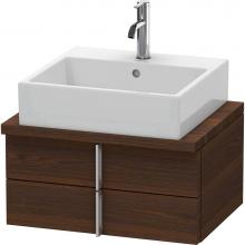 Duravit VE560506969 - Duravit Vero Two Drawer Vanity Unit For Console Walnut Brushed